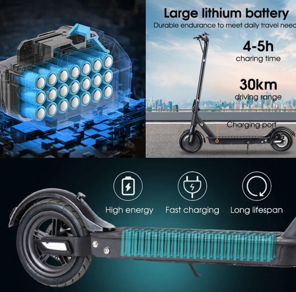 ESA Pro Glider Electric Scooter - Rider on Pavement