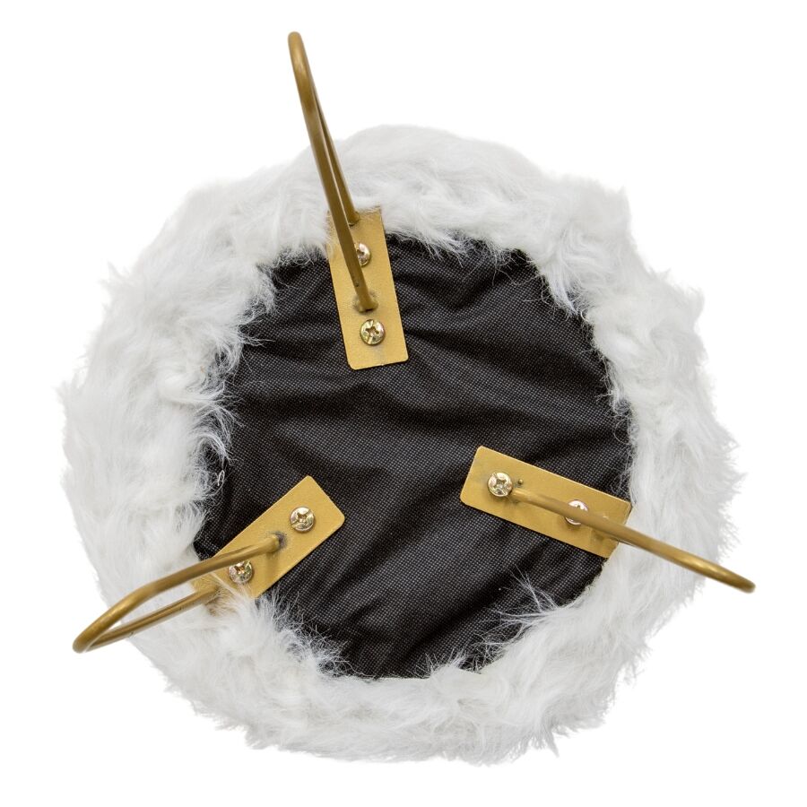faux fur rug table