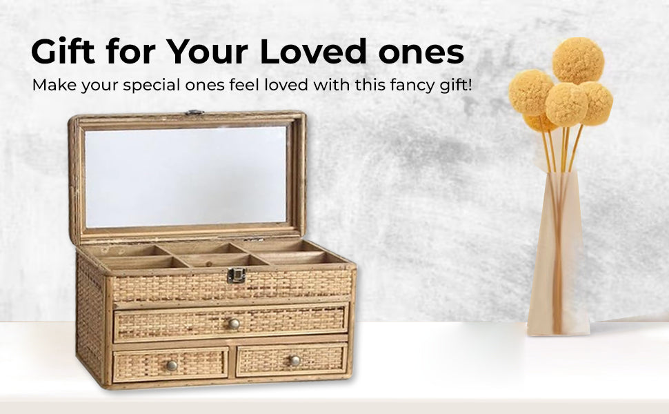 Rattan Weave Jewellery Box
