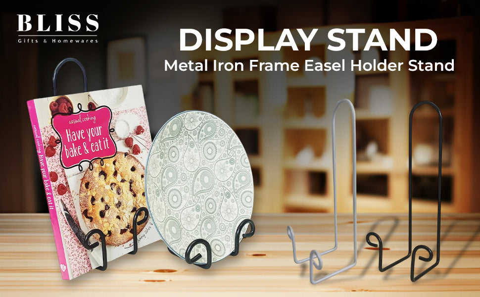 Display your favourite cook books, books and plates with our sturdy black metal Book or Plate Display Stand - Large. Perfect for making your favourite plates a statement piece in your home or keeping your faviourite recipe handy while cooking. Shop Online & In-store. AfterPay Available. Australia Wide Shipping | Bliss Gifts & Homewares - Unit 8, 259 Princes Hwy Ulladulla - 0427795959, 44541523 