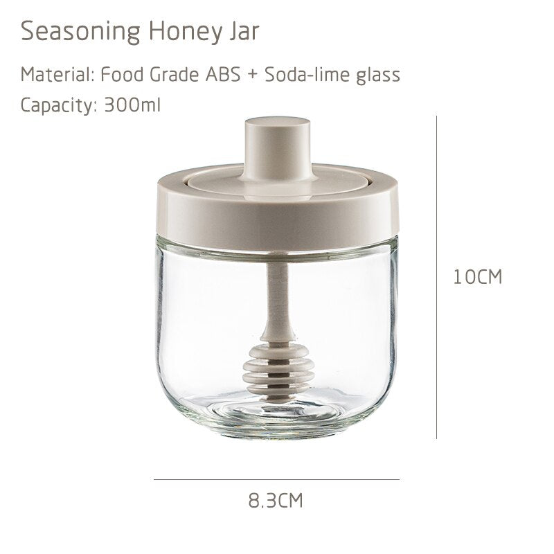 GLASS HONEY DISPENSER