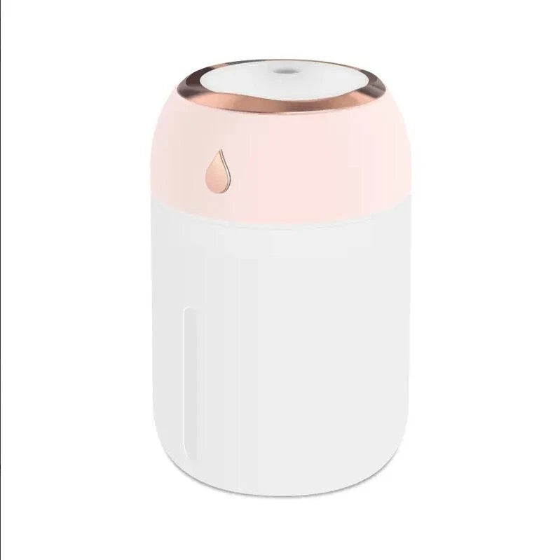 USB HUMIDIFIER 330ML WITH COLOUR CHANGING LED 7.8X12CM