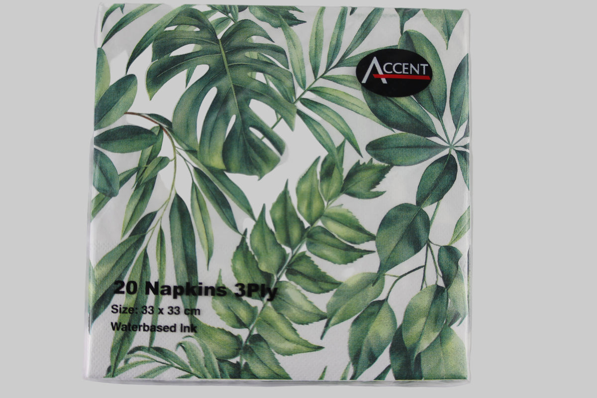 flower-cut paper napkins