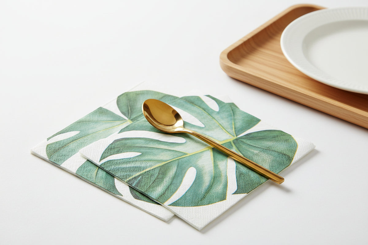 Tropical Flower Paper Party Napkins