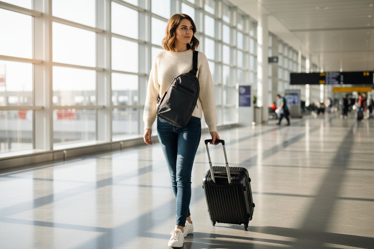 Fashion Sling Travel Bag With USB Charging Port