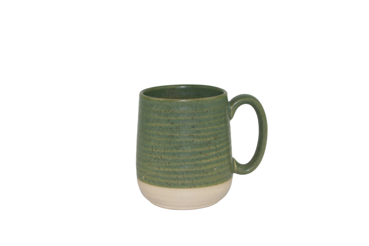 Large ceramic green mug