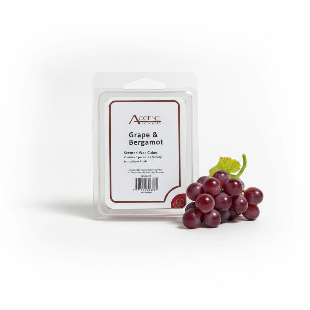 Scented wax cubes Grape & Bergamot
