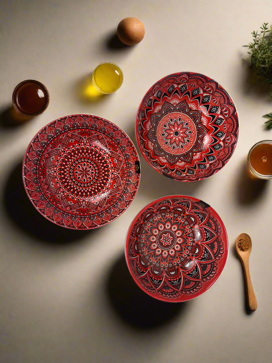 Casablanca Medium Bowl - Red