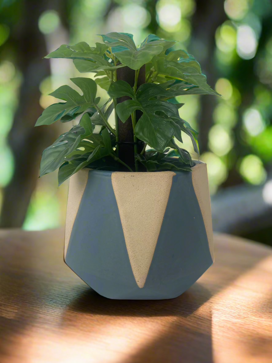 Calico Planter Green Pot