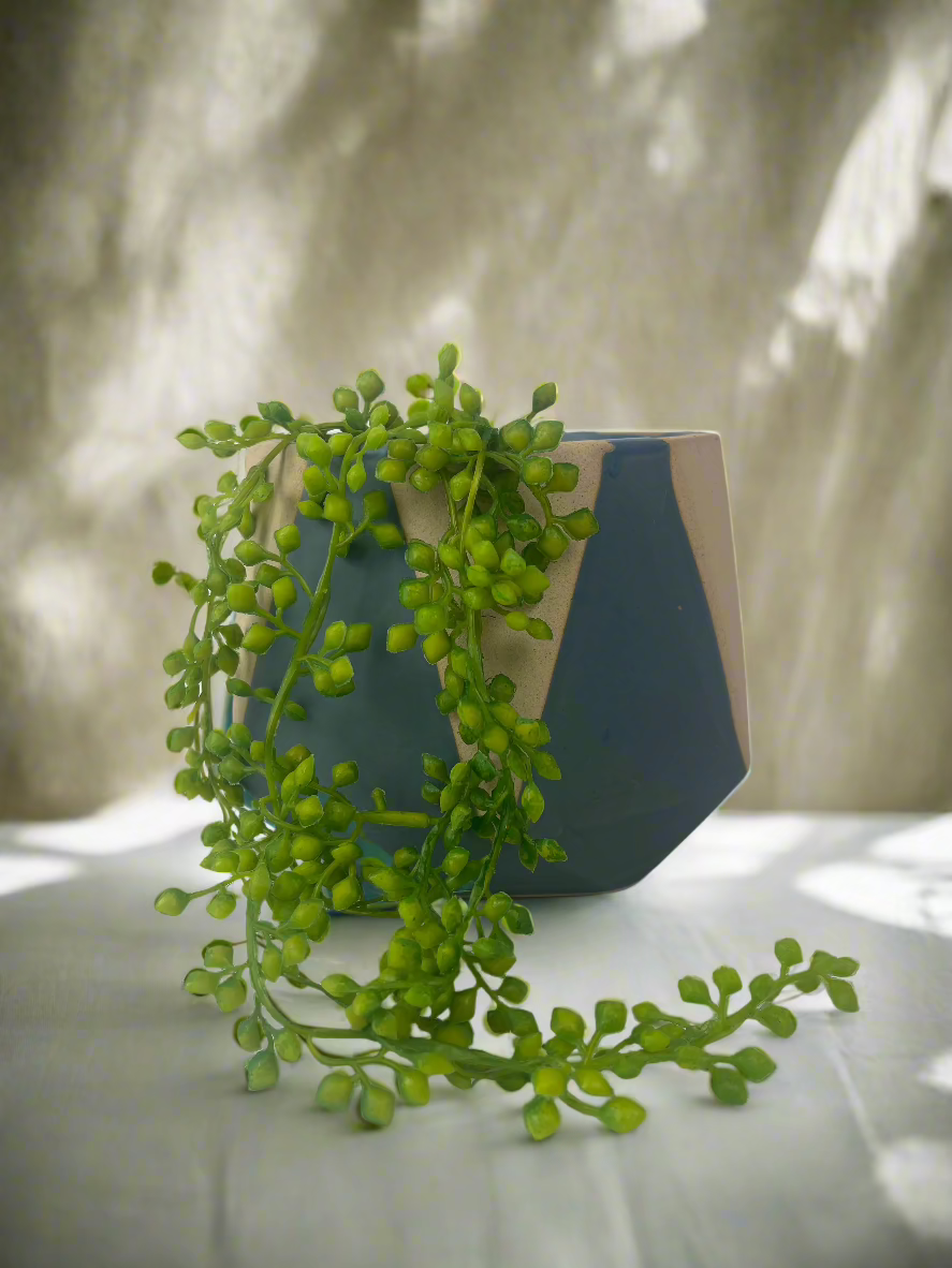 Calico Planter Green Pot