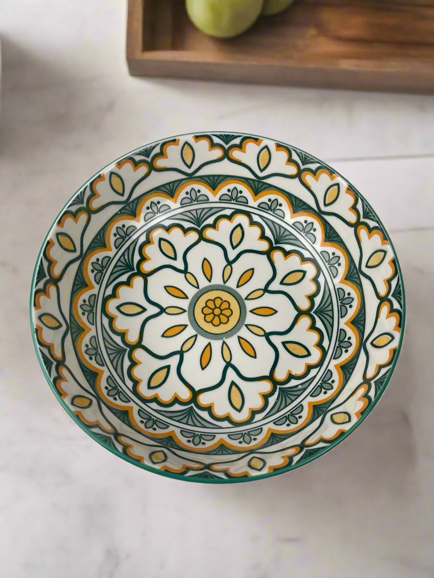 Moroccan style shallow salad bowl for sale