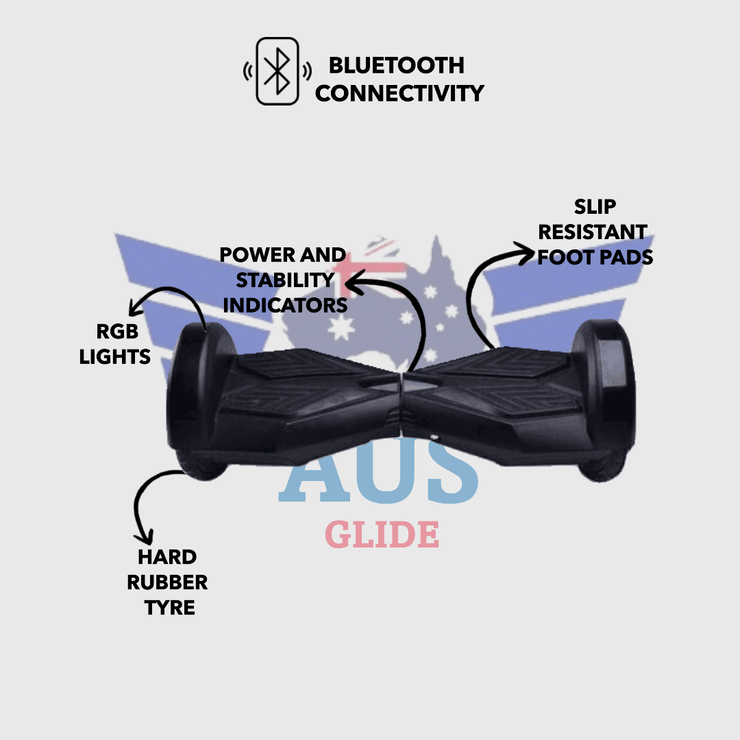 8" Wheel Hoverboard | Black Lamborghini Style