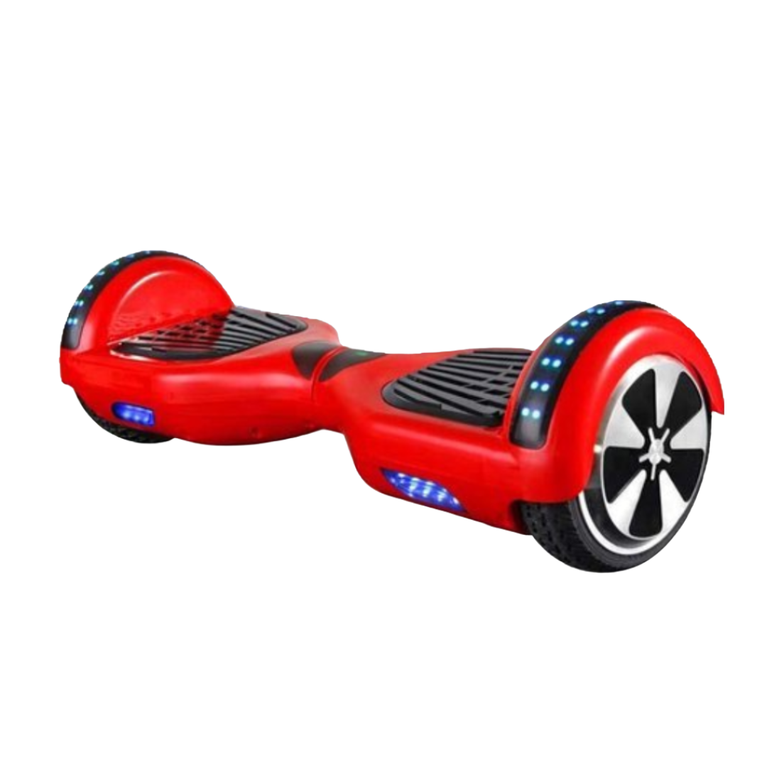 Hoverboard Electric Scooter 6.5 inch - RED + LED lights