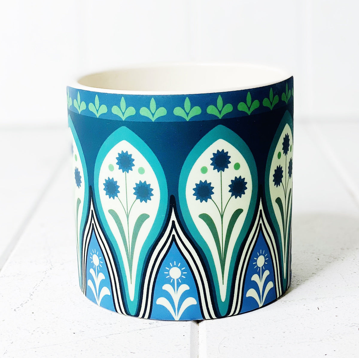 Our gorgeous Medium Nyla Pots create a unique style with bold shapes and bright shades of blues, reds and browns - Drainage hole and plug perfect for indoor and outdoor use - Available in 6 styles Measures: 10x10x10cm - Ceramic | Bliss Gifts &amp; Homewares | Unit 8, 259 Princes Hwy Ulladulla | South Coast NSW | Online Retail Gift &amp; Homeware Shopping | 0427795959, 44541523