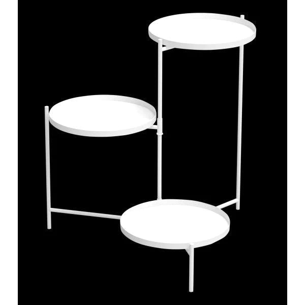 Kitchen Organizer - 3 Tier White Pot Rack 
