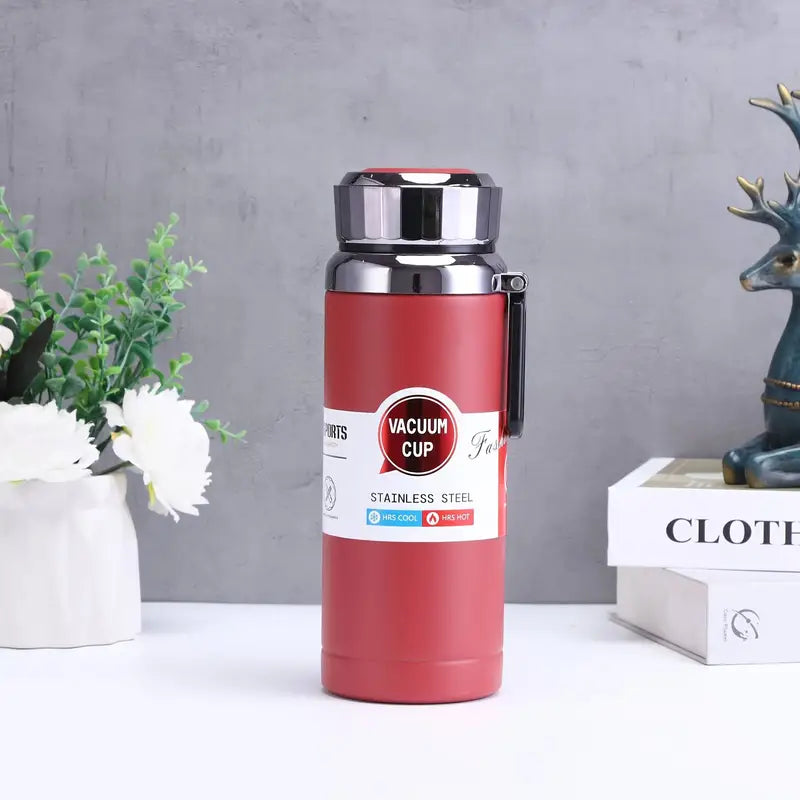 Red Vacuum Insulated Water Bottle