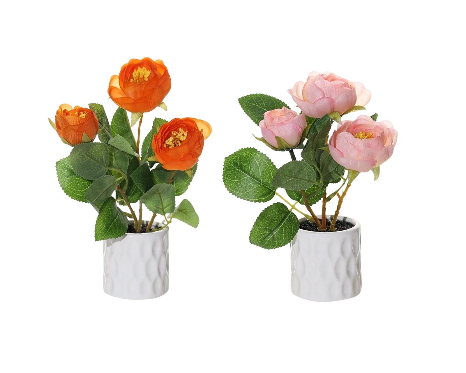 Artificial Mini Rose Pot 10x16cm