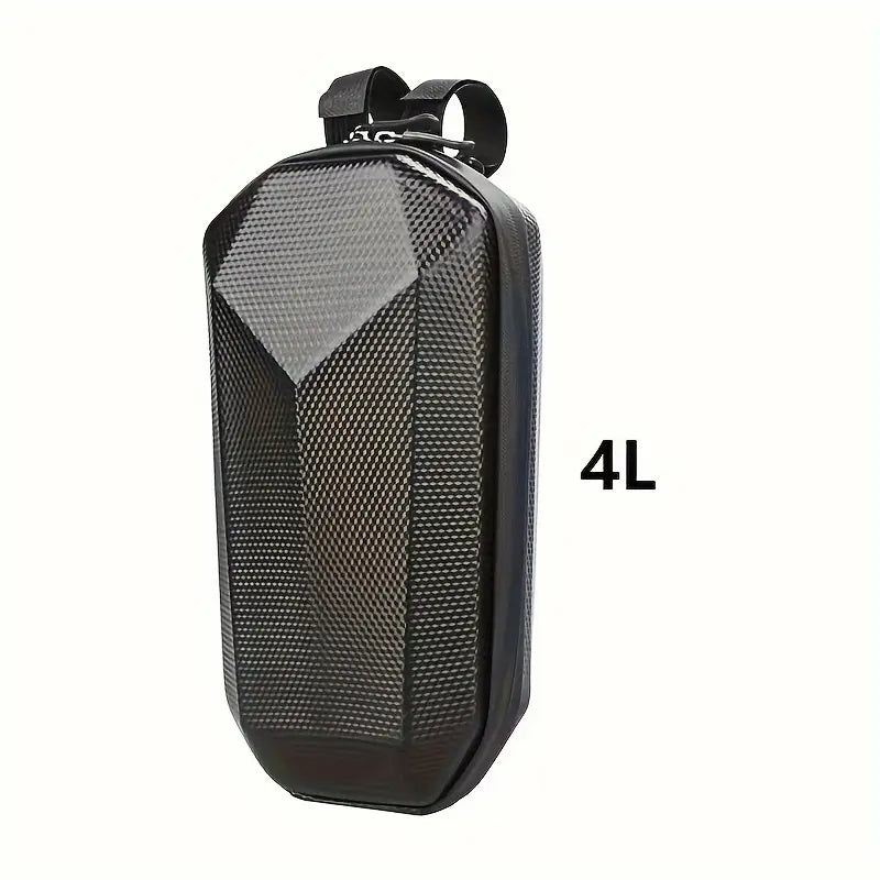 Universal EVA Fabric, Black Hard-Shell Handlebar Bag for Electric Scooters | Durable | Waterproof |Zipper Closure|
