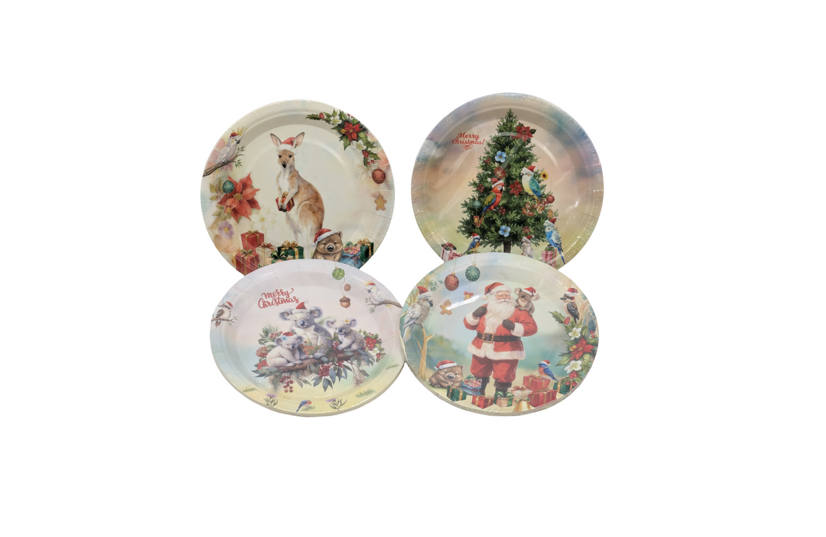 Papper Plates for Christmas - 23 CM