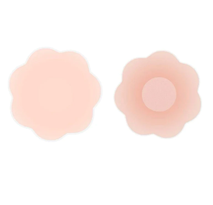 Reusable nipple cover flower and Round shape - 6 set