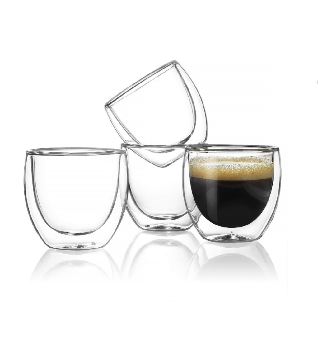 Double Wall Glass coffee cups