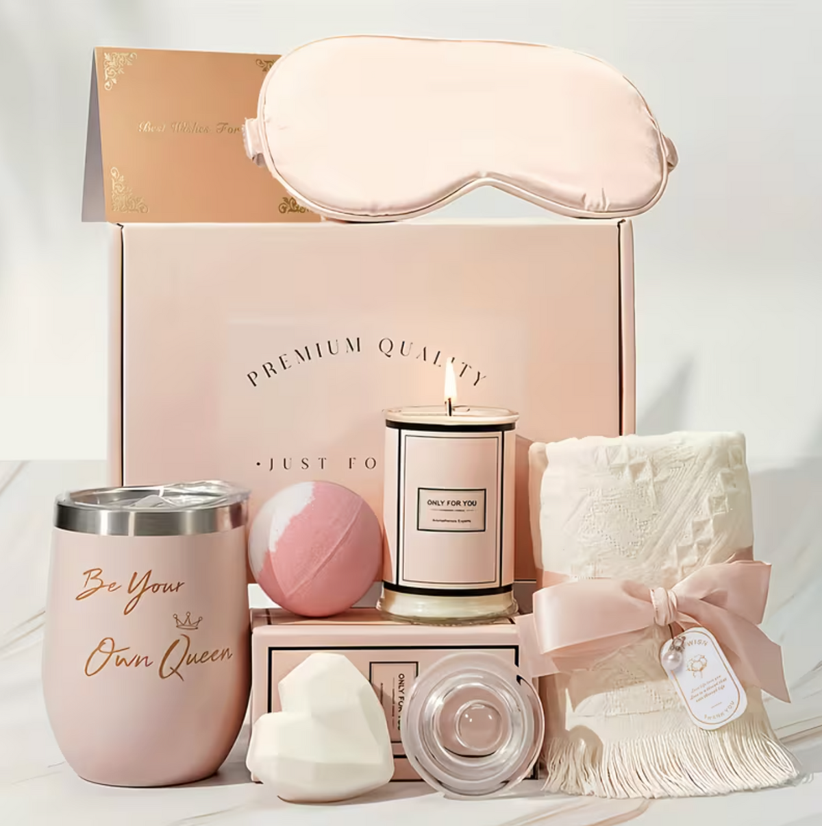 rose themed spa gift set for women