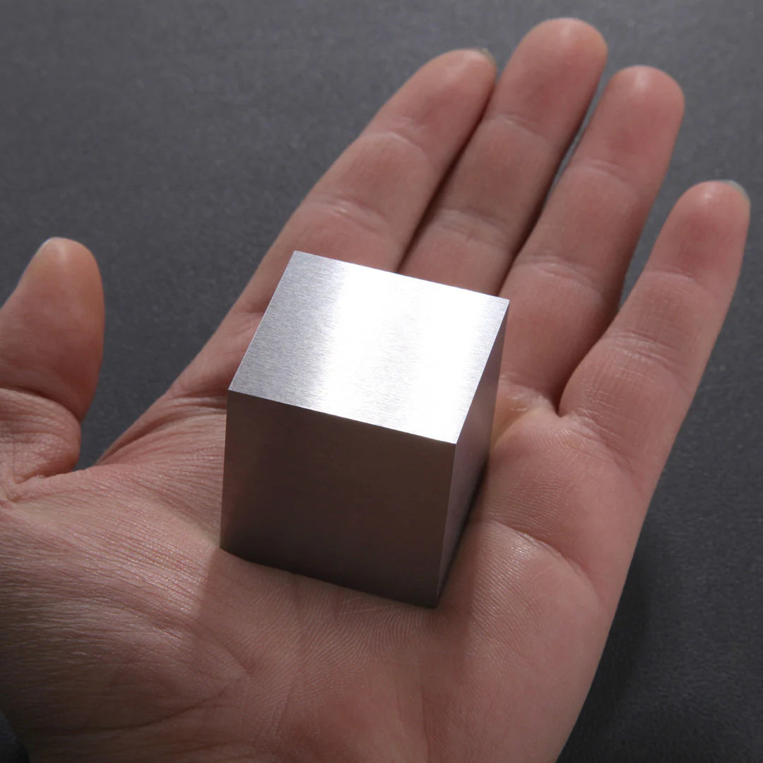 Pure Tungsten Cube – 0.5”, 1”, 2”  High-Density 99.95% Tungsten Cube Collectible for Display, Collection, Science Gift