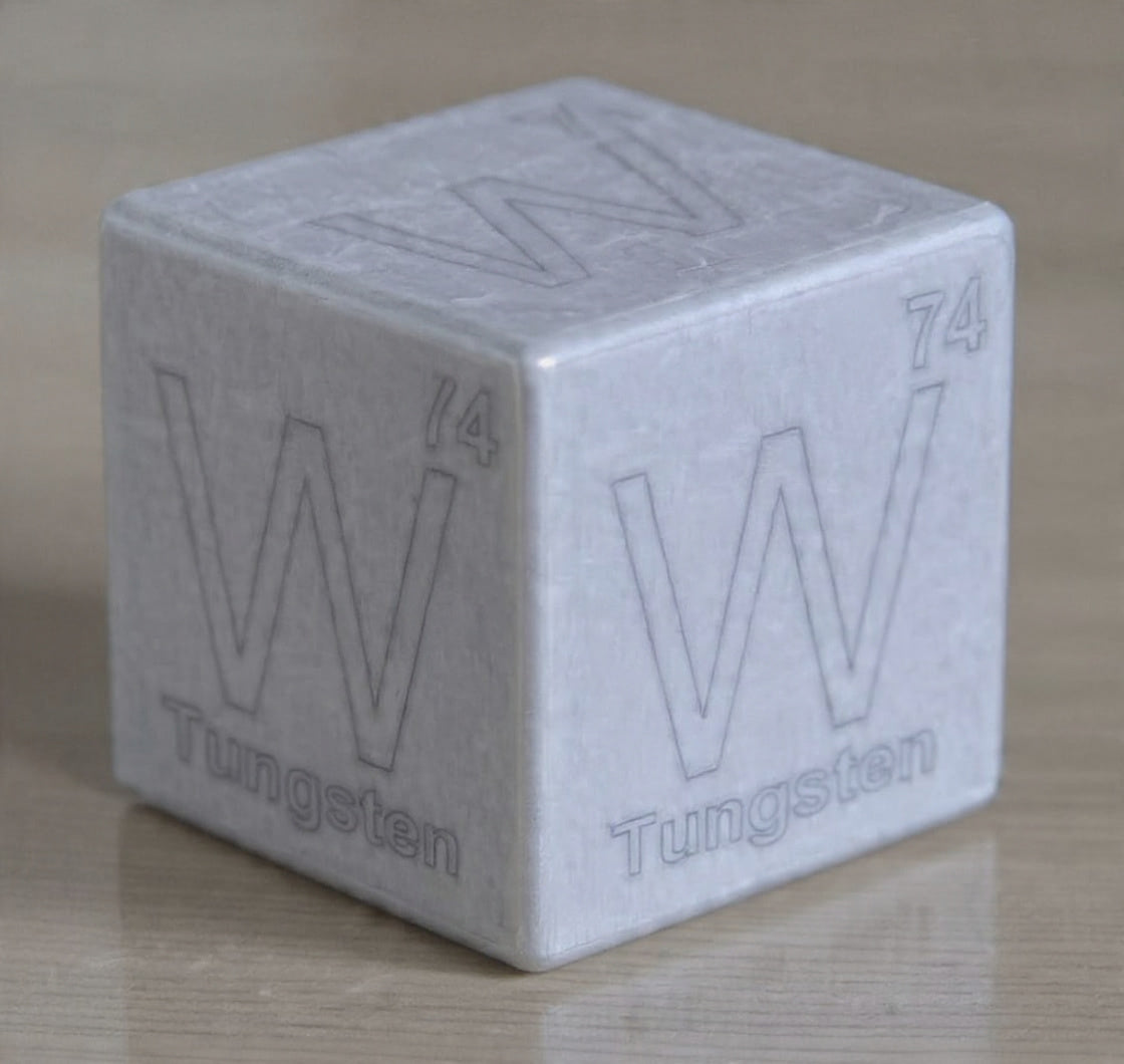 Pure Tungsten Cube – 0.5”, 1”, 2”  High-Density 99.95% Tungsten Cube Collectible for Display, Collection, Science Gift
