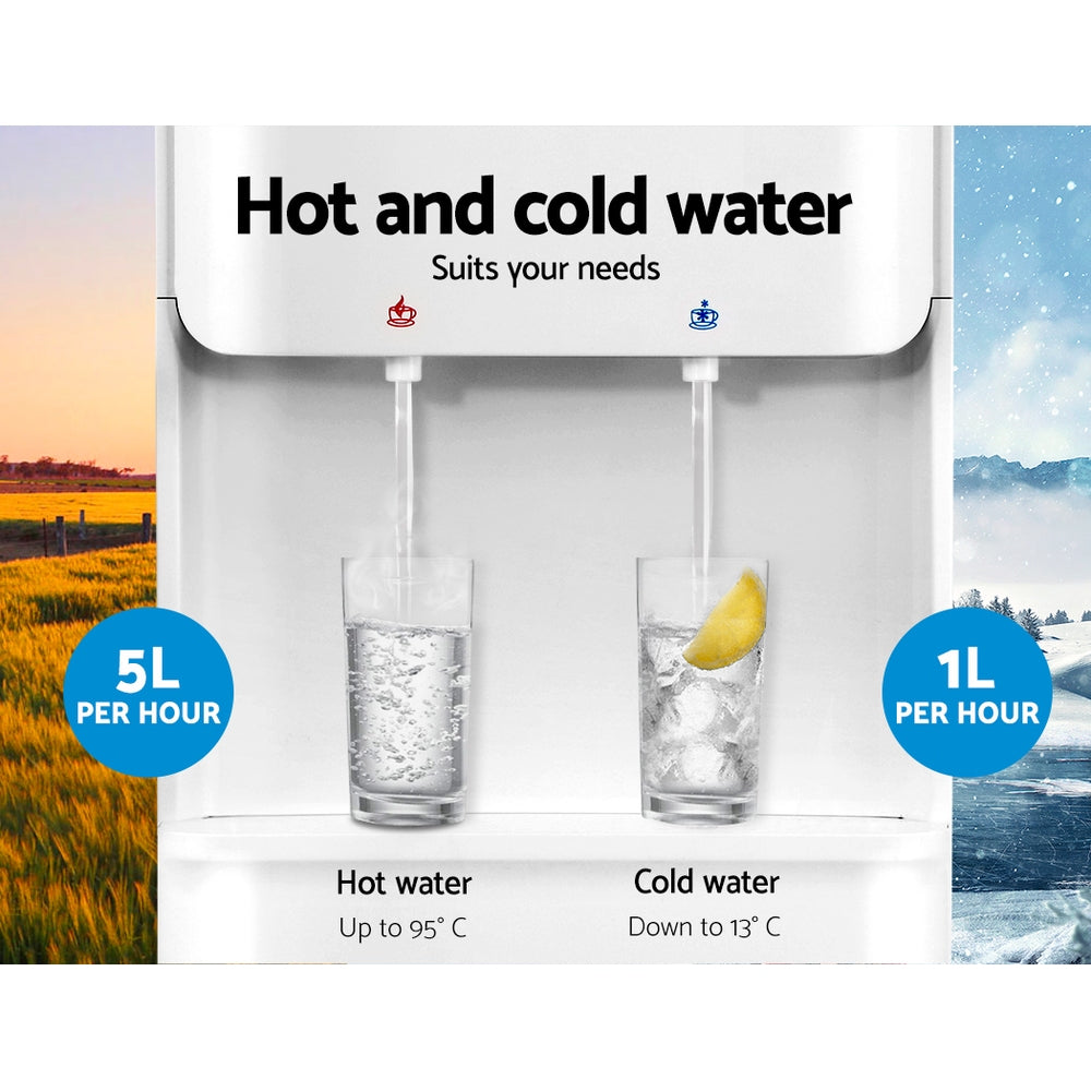 Devanti water cooler dispenser stand white