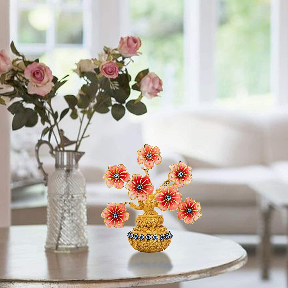Golden Blossom Prosperity Tree Home Decor