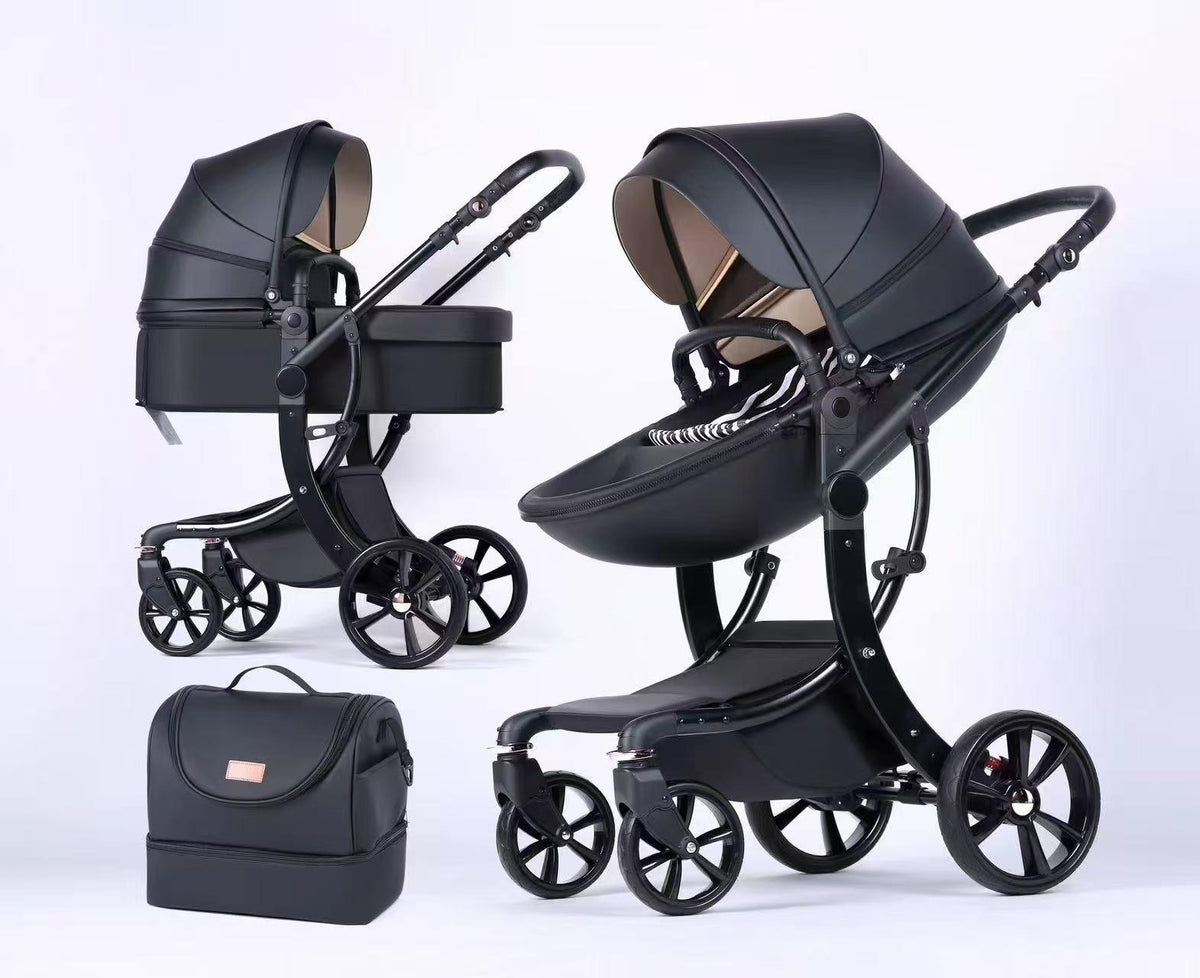 Hot Mom Australia 3-in-1 Luxury Egg Stroller Pram & Bassinet – Premium Edition