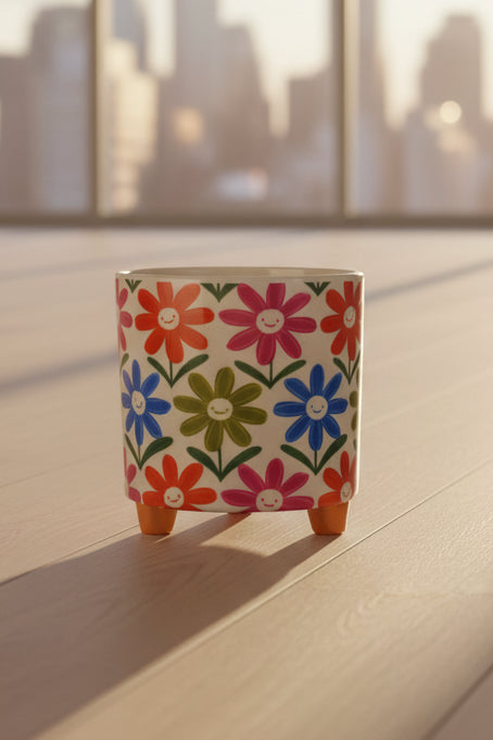 floral pattern indoor planter australia