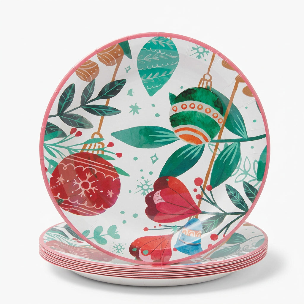 Papper Plates for Christmas - 23 CM