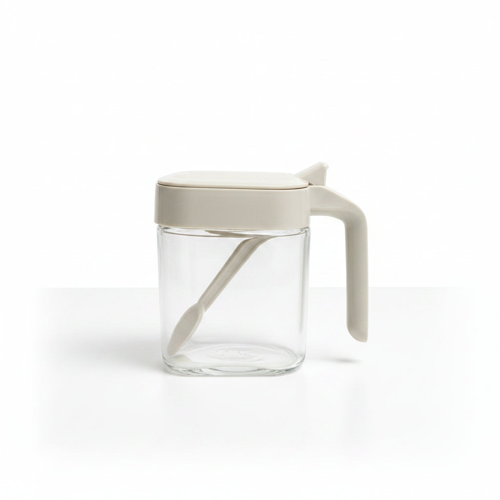 300ml glass spice container for kitchen organization
