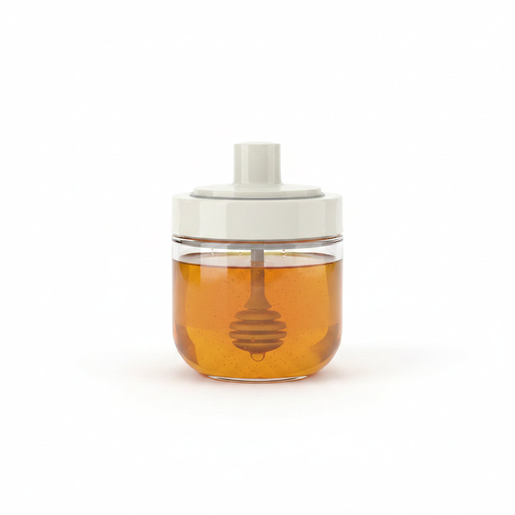 GLASS HONEY DISPENSER