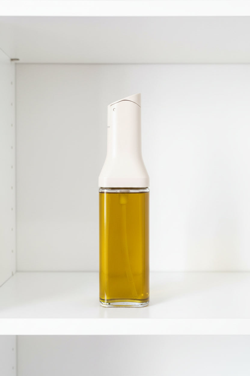 GLASS OIL DISPENSER W AUTO FLIP 350ML
