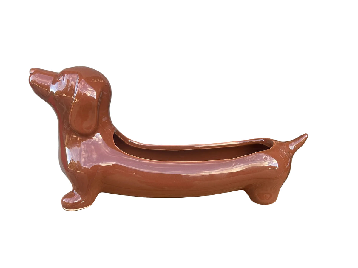 Dachshund Sausage Dog Planter Pot