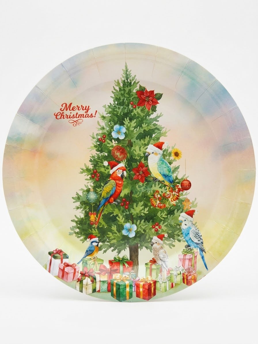 Papper Plates for Christmas - 23 CM