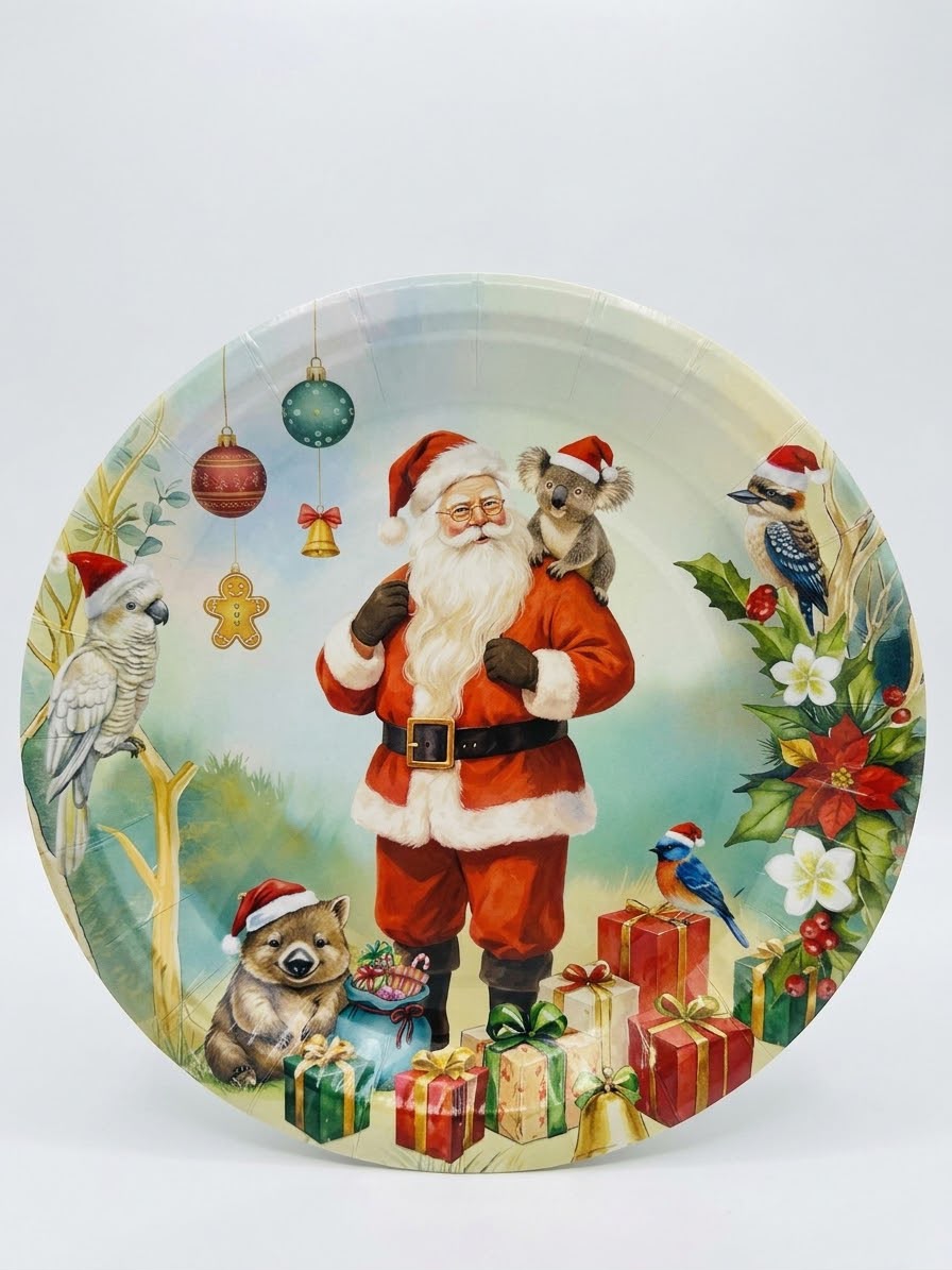 Papper Plates for Christmas - 23 CM