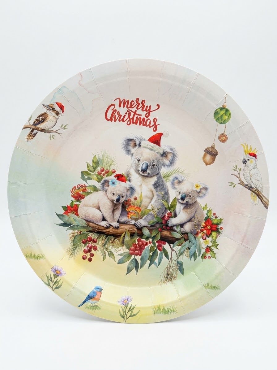 Papper Plates for Christmas - 23 CM