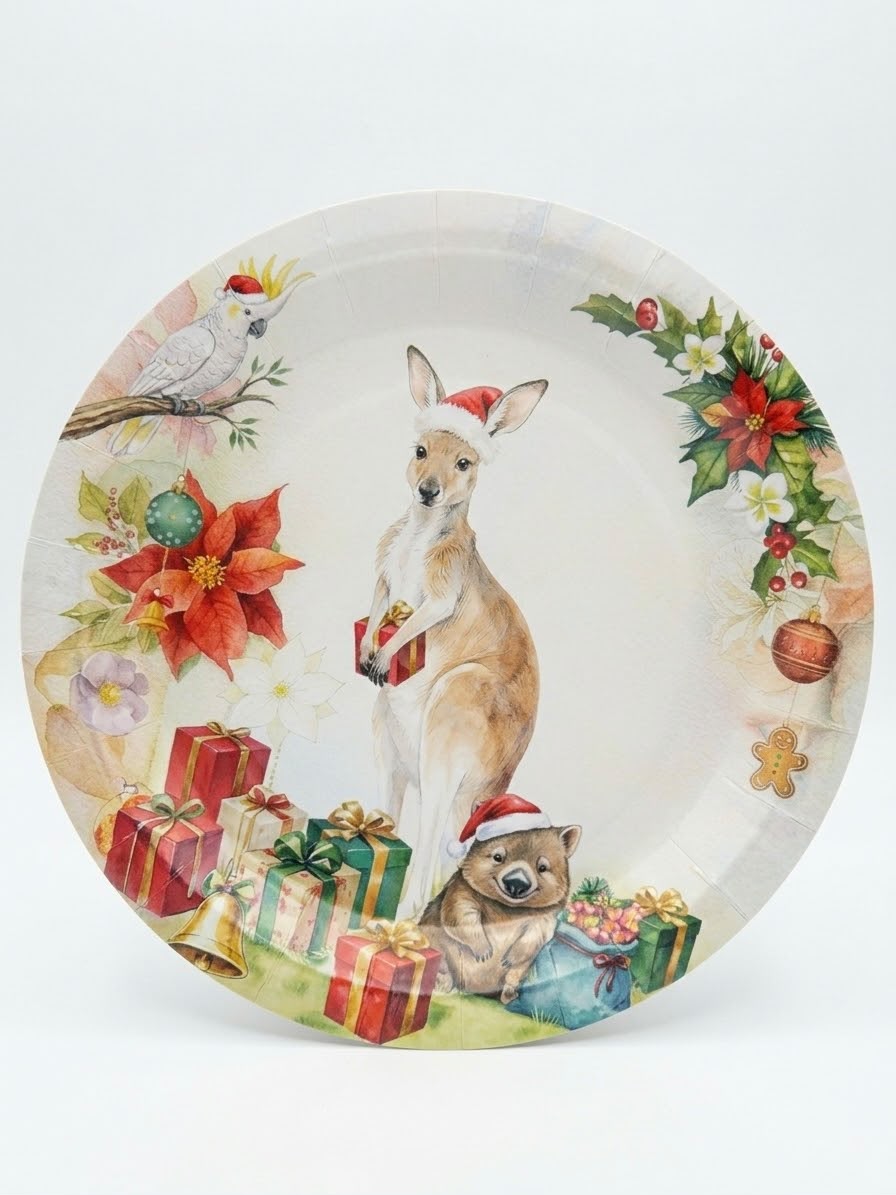 Papper Plates for Christmas - 23 CM