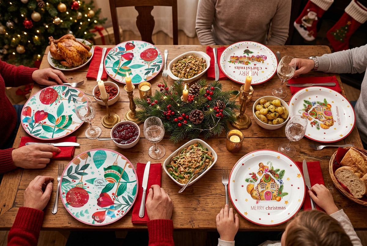 Papper Plates for Christmas - 23 CM