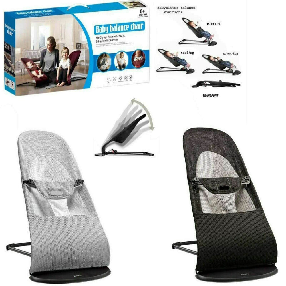 Baby Bouncer Swing Chair- Black - BLISS Gifts & Homewares