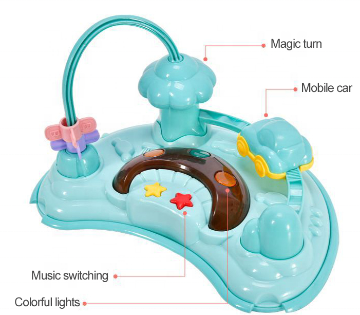 Baby Walker With Handle - Green