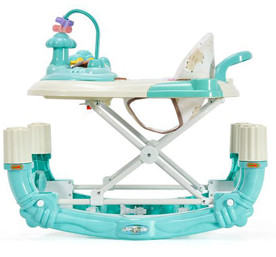 Baby Walker With Handle - Green