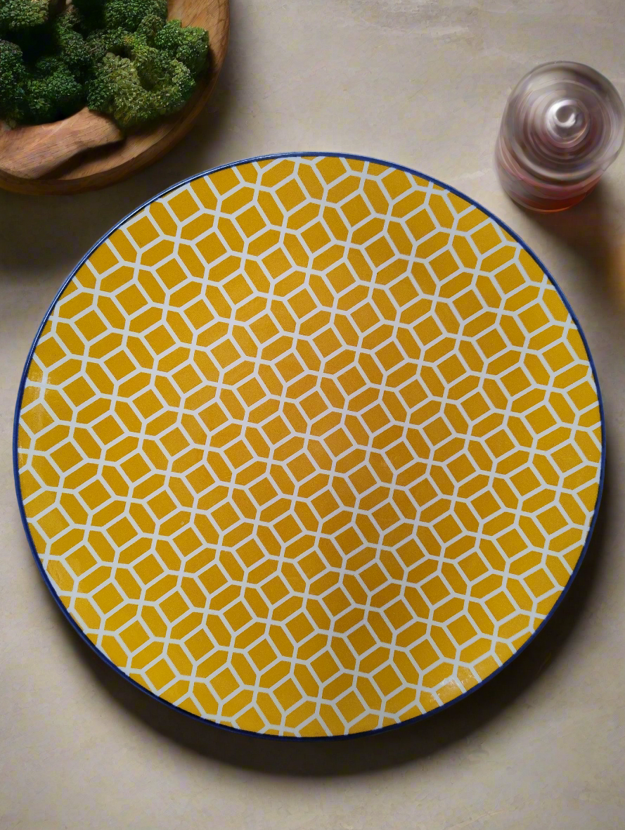 Moroccan Yellow Dinner Plates