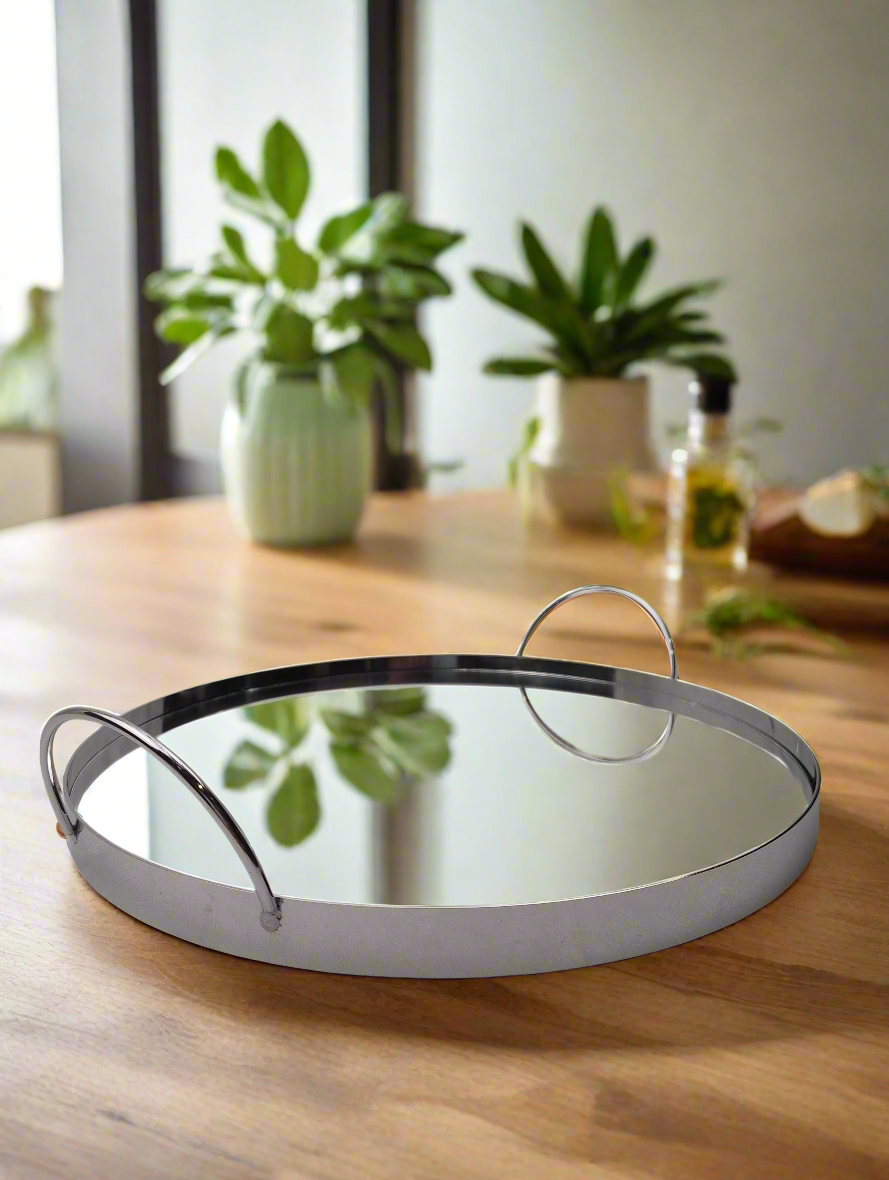 Bring a touch of elegance to your home décor with our Gold House of Hamptons Mirror Tray with Handles. Style your tray with a vase, some books or a candle. Shop online or instore. AfterPay available. Australia wide Shipping. | Bliss Gifts & Homewares | Unit 8, 259 Princes Hwy Ulladulla | South Coast NSW | 0427795959, 44541523