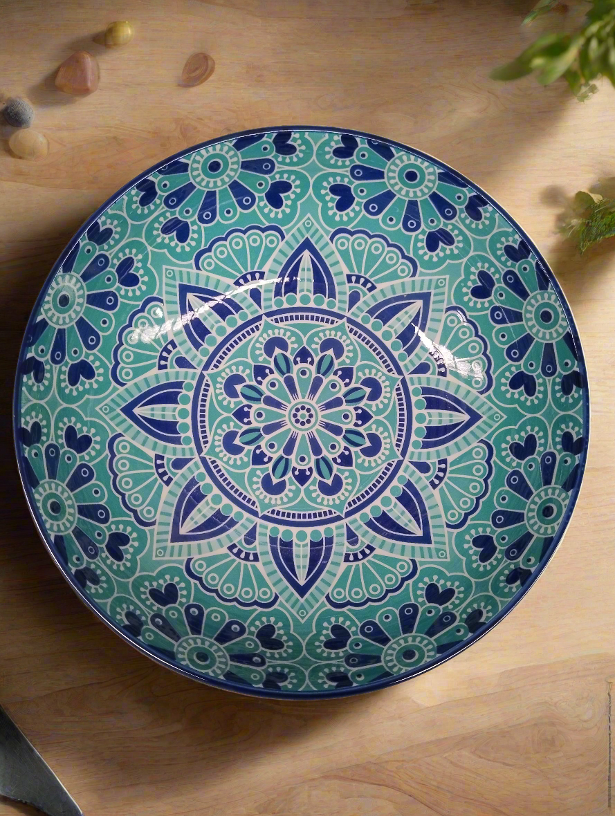 Moroccan Style Serving Bowl - 25.5cm
