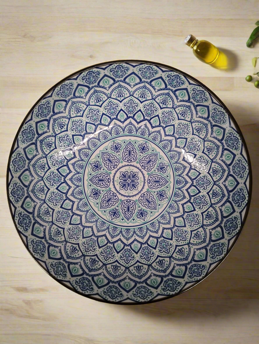 Moroccan Style Serving Bowl - 25.5cm