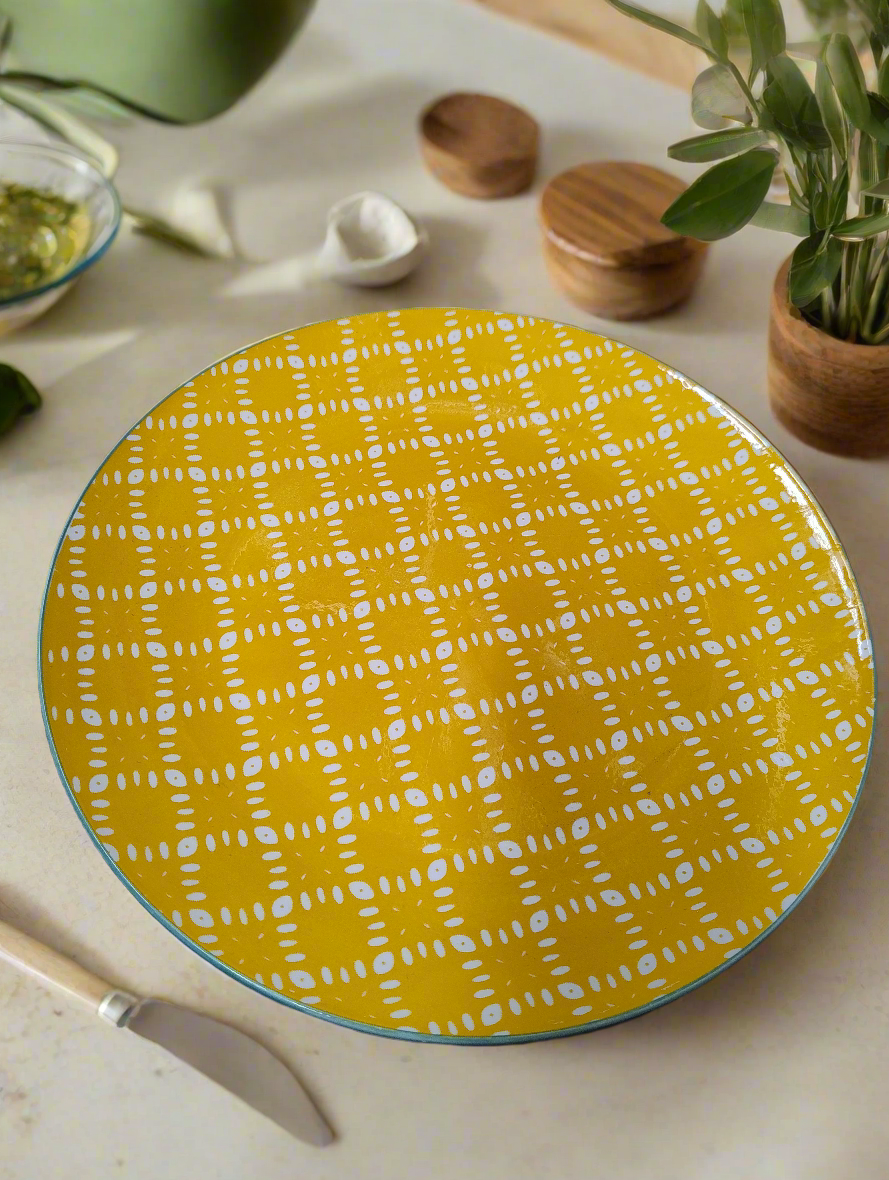 Moroccan Plates Yellow Dinner Plates